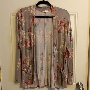 Maurices floral cardigan